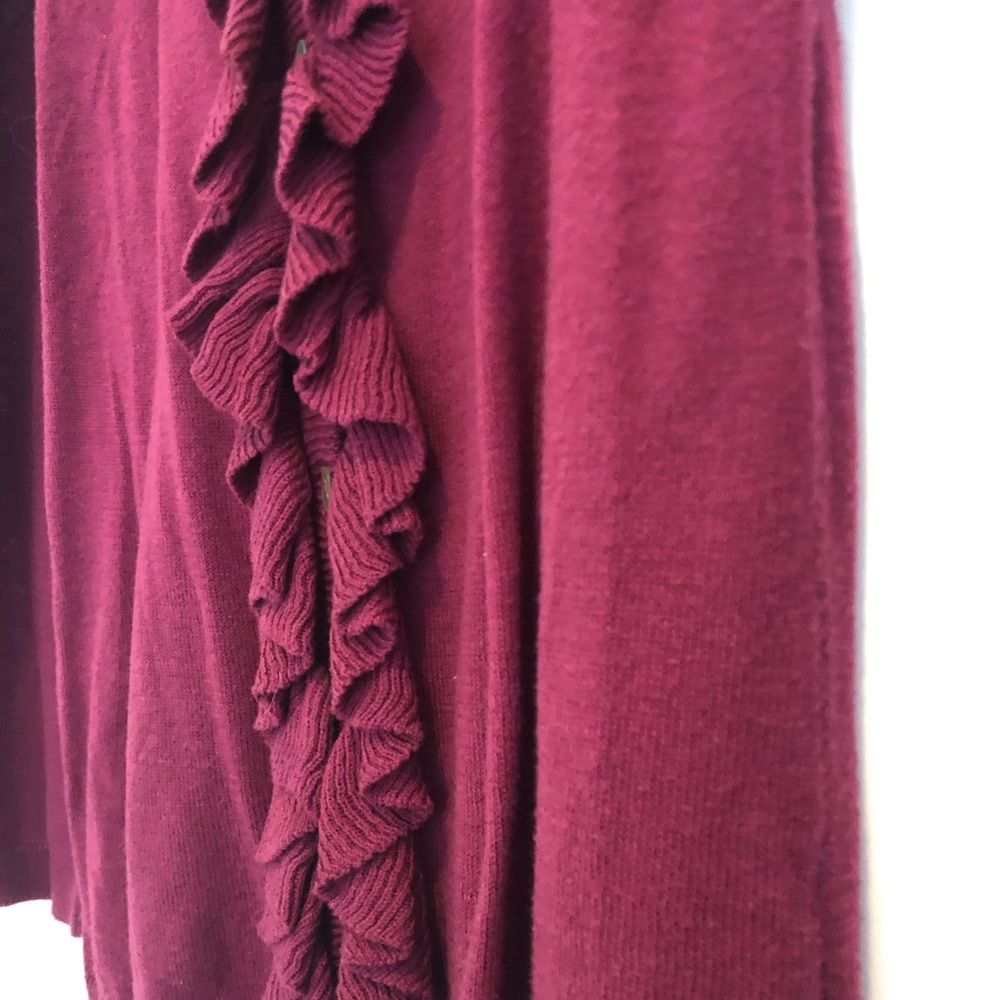Magenta Ruffle Long Sleeve - Picture 3 of 4